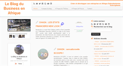 Desktop Screenshot of business-en-afrique.net